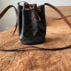 AUTHENTIC CELINE TRIOMPHE BUCKET BAG